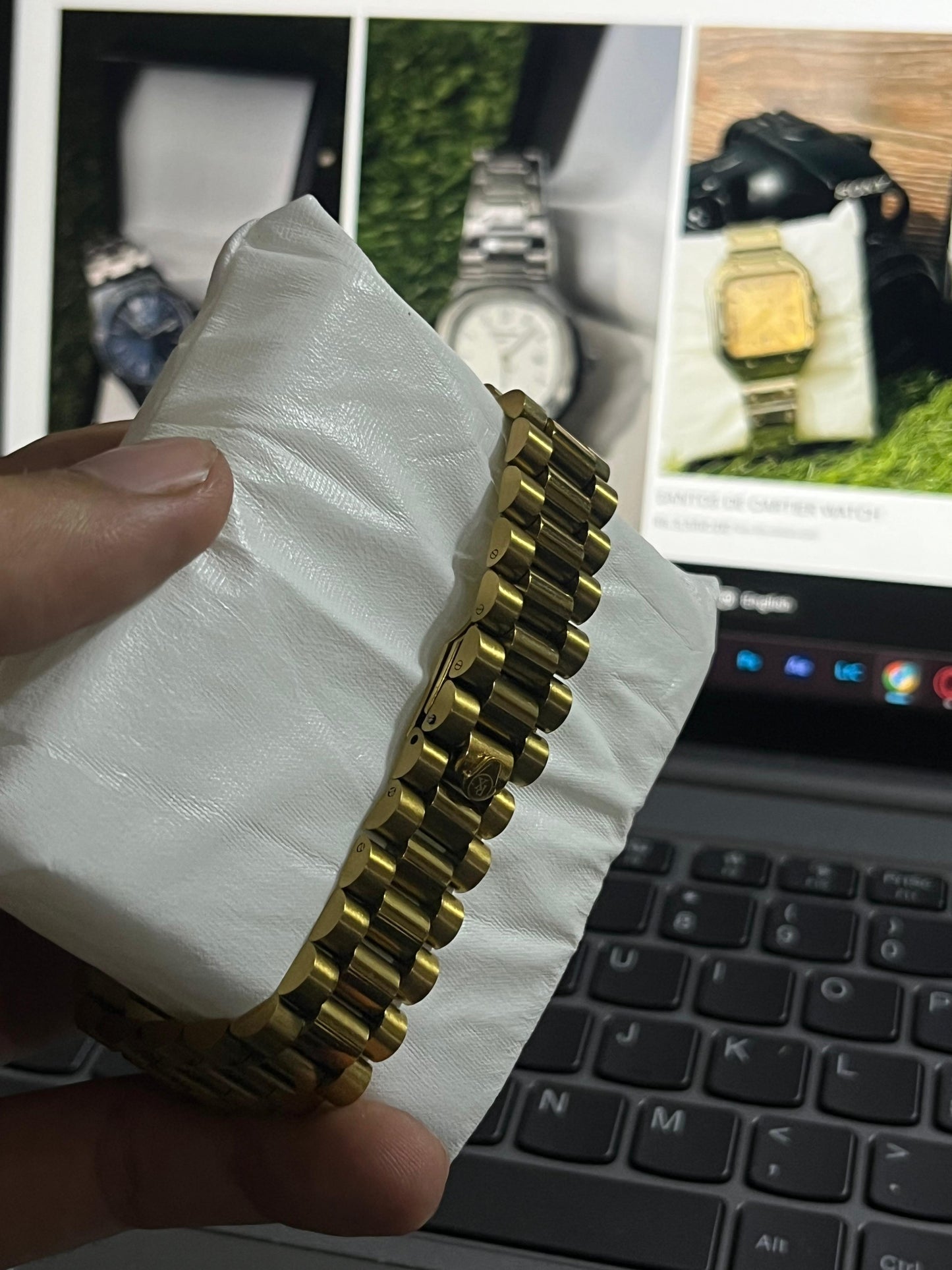 Rolex Yellow Gold Black Dial